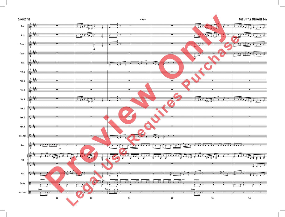 The Little Drummer Boy As Performed by Gordon Goodwin's Big Phat Band 總譜 | 小雅音樂 Hsiaoya Music