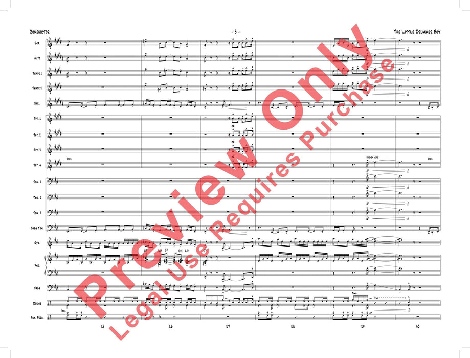 The Little Drummer Boy As Performed by Gordon Goodwin's Big Phat Band 總譜 | 小雅音樂 Hsiaoya Music