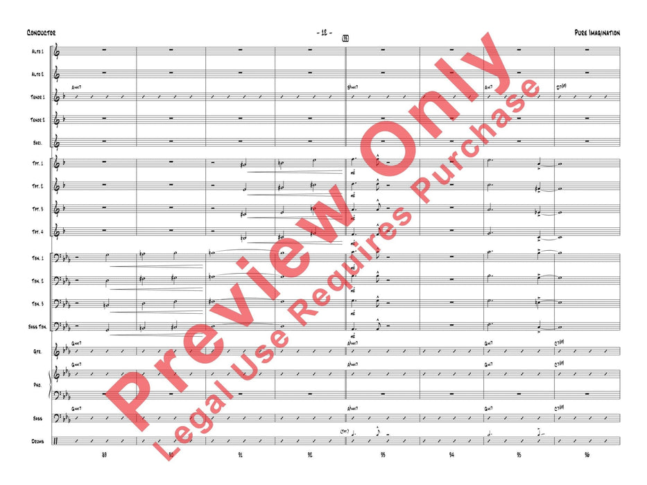Pure Imagination As Recorded by the Elliot Deutsch Big Band 大樂隊 總譜 | 小雅音樂 Hsiaoya Music