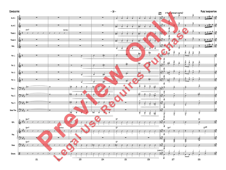 Pure Imagination As Recorded by the Elliot Deutsch Big Band 大樂隊 總譜 | 小雅音樂 Hsiaoya Music