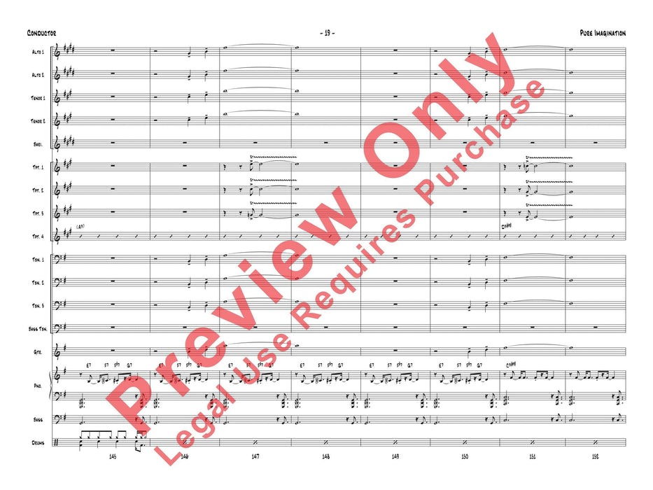 Pure Imagination As Recorded by the Elliot Deutsch Big Band 大樂隊 總譜 | 小雅音樂 Hsiaoya Music
