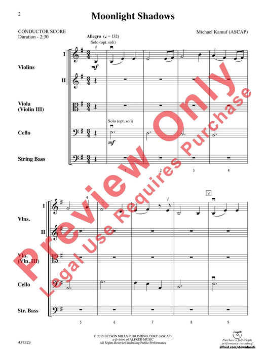 Moonlight Shadows 總譜 | 小雅音樂 Hsiaoya Music