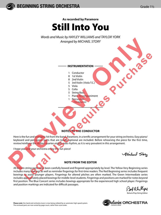 Still Into You As Recorded by Paramore 總譜 | 小雅音樂 Hsiaoya Music