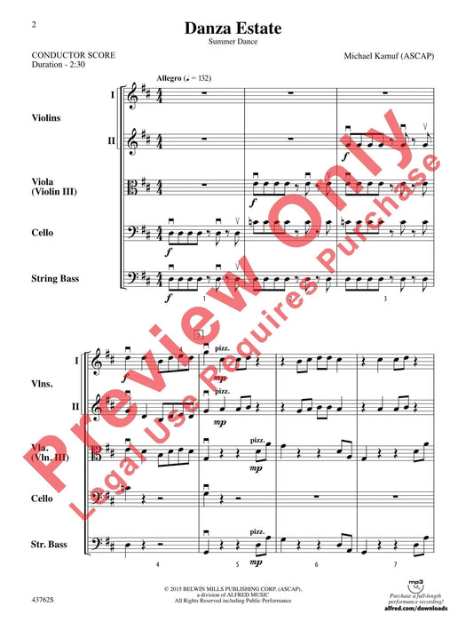 Danza Estate Summer Dance 舞曲 總譜 | 小雅音樂 Hsiaoya Music