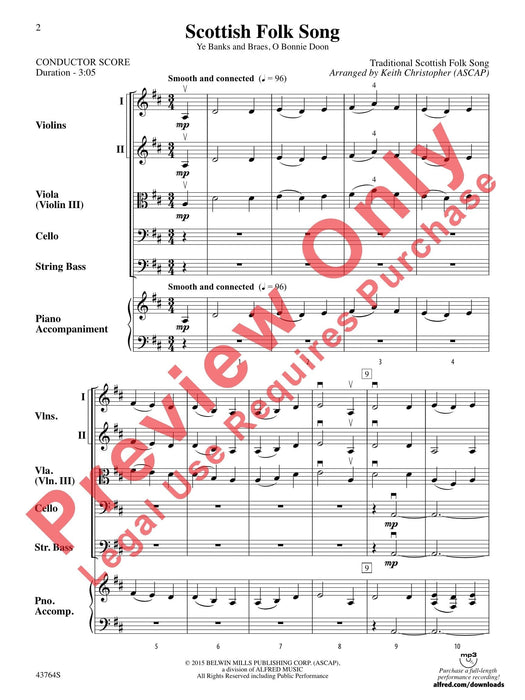 Scottish Folk Song Ye Banks and Braes, O Bonnie Doon 民謠 總譜 | 小雅音樂 Hsiaoya Music