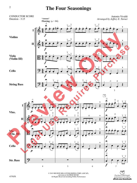 The Four Seasonings 總譜 | 小雅音樂 Hsiaoya Music