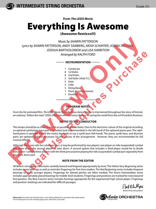 Everything Is Awesome (from The LEGO® Movie) (Awesome Remixxx!!!) 總譜 | 小雅音樂 Hsiaoya Music