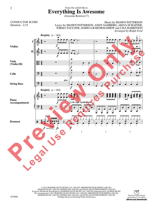 Everything Is Awesome (from The LEGO® Movie) (Awesome Remixxx!!!) 總譜 | 小雅音樂 Hsiaoya Music