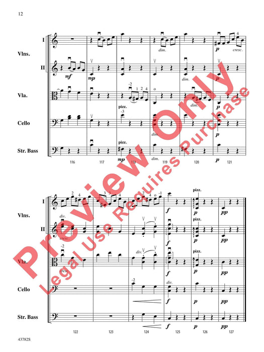 Waltzer From Serenade for Strings 柴科夫斯基,彼得 圓舞曲 小夜曲 弦樂 總譜 | 小雅音樂 Hsiaoya Music