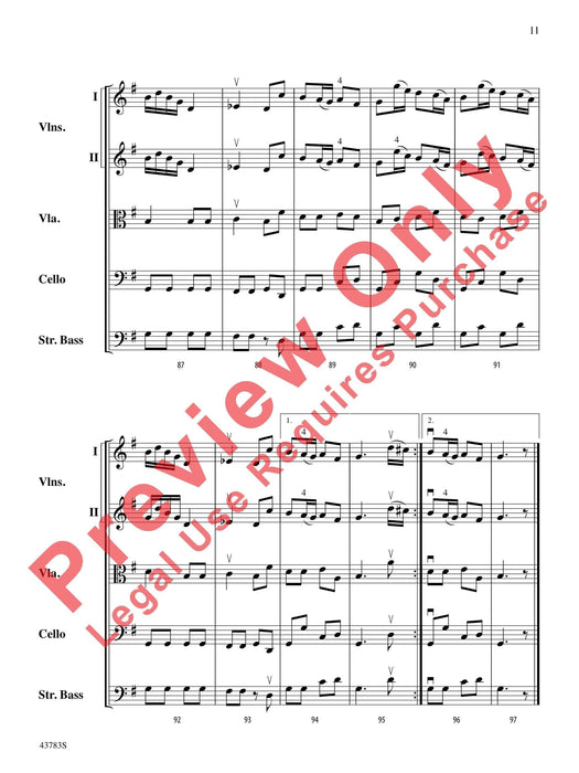 Concerto for Strings Fanna XI, No. 4 韋瓦第 協奏曲 弦樂 總譜 | 小雅音樂 Hsiaoya Music