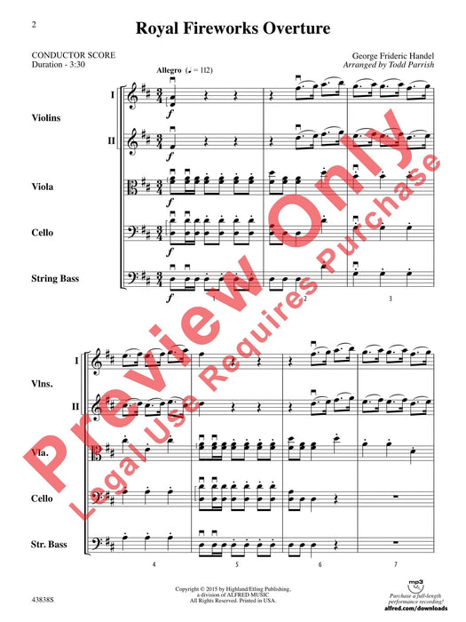 Royal Fireworks Overture 韓德爾 煙火序曲 總譜 | 小雅音樂 Hsiaoya Music
