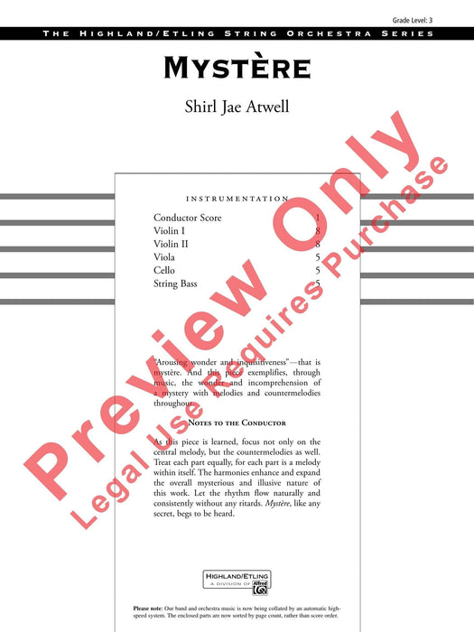 Mystère 總譜 | 小雅音樂 Hsiaoya Music