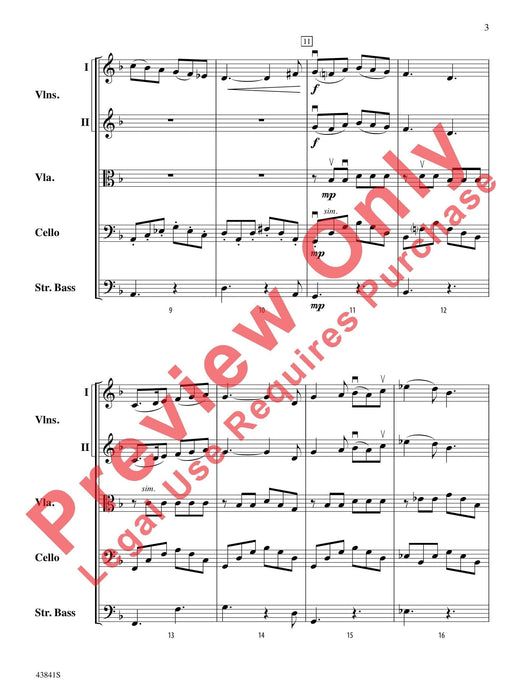 Scherzo for String Orchestra 詼諧曲 弦樂團 總譜 | 小雅音樂 Hsiaoya Music