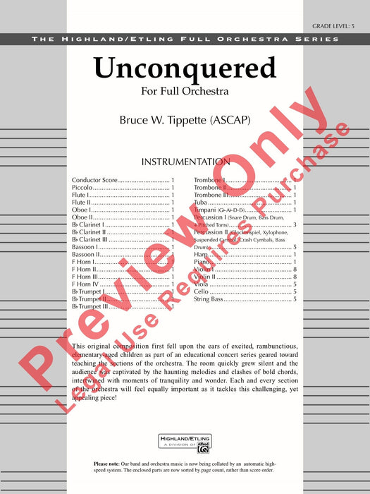 Unconquered 總譜 | 小雅音樂 Hsiaoya Music