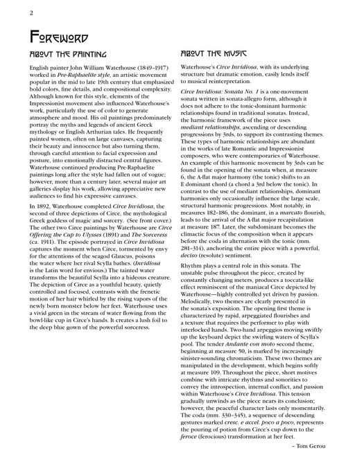 Circe Invidiosa: Sonata No. 1 for the Piano 奏鳴曲 鋼琴 | 小雅音樂 Hsiaoya Music