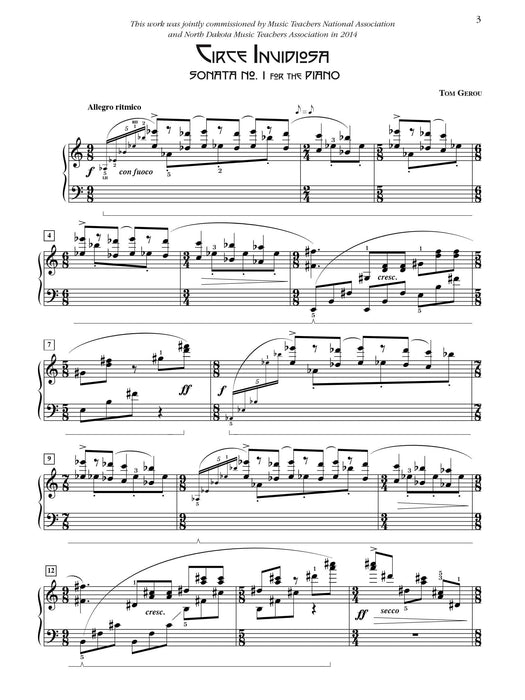 Circe Invidiosa: Sonata No. 1 for the Piano 奏鳴曲 鋼琴 | 小雅音樂 Hsiaoya Music