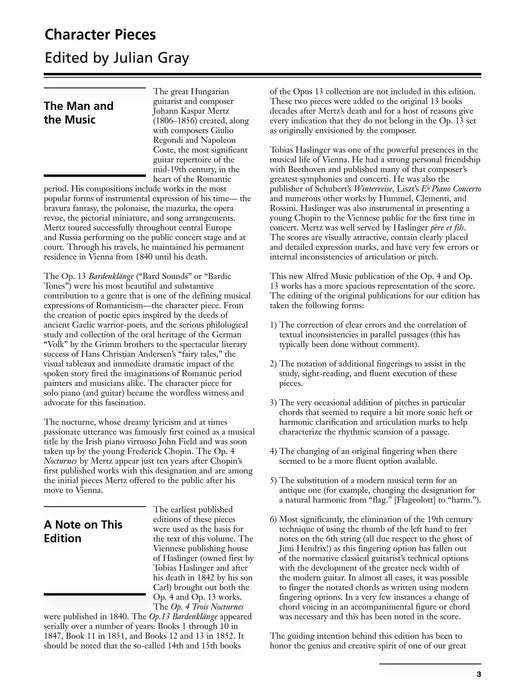 Mertz, Volume 1: Character Pieces 小品 | 小雅音樂 Hsiaoya Music