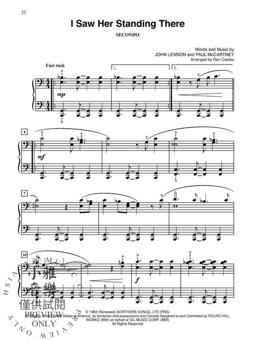 Dan Coates Popular Piano Library: Duets of Classic Rock 鋼琴 二重奏 | 小雅音樂 Hsiaoya Music