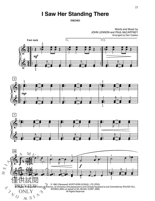 Dan Coates Popular Piano Library: Duets of Classic Rock 鋼琴 二重奏 | 小雅音樂 Hsiaoya Music