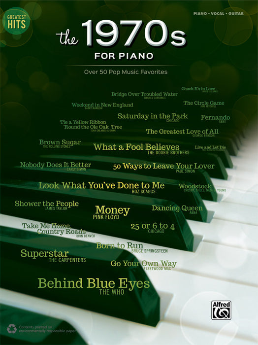 Greatest Hits: The 1970s for Piano Over 50 Pop Music Favorites 鋼琴 | 小雅音樂 Hsiaoya Music