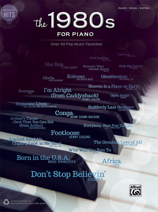 Greatest Hits: The 1980s for Piano Over 40 Pop Music Favorites 鋼琴 | 小雅音樂 Hsiaoya Music