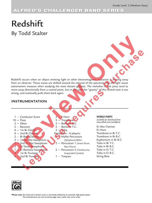 Redshift 總譜 | 小雅音樂 Hsiaoya Music