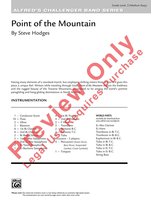 Point of the Mountain 總譜 | 小雅音樂 Hsiaoya Music