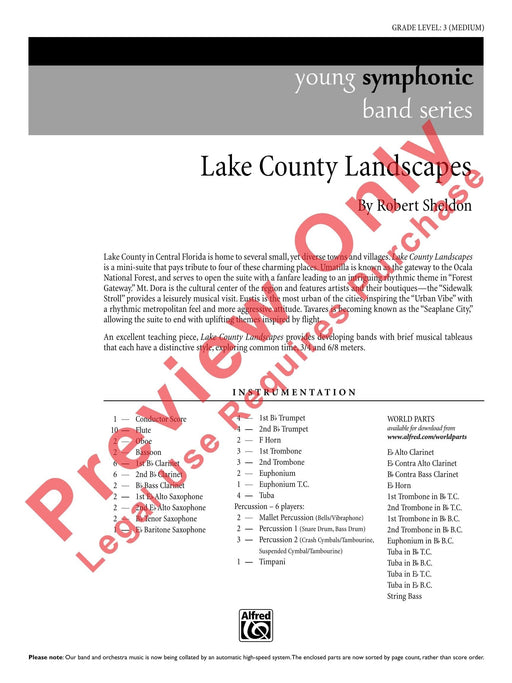 Lake County Landscapes 總譜 | 小雅音樂 Hsiaoya Music