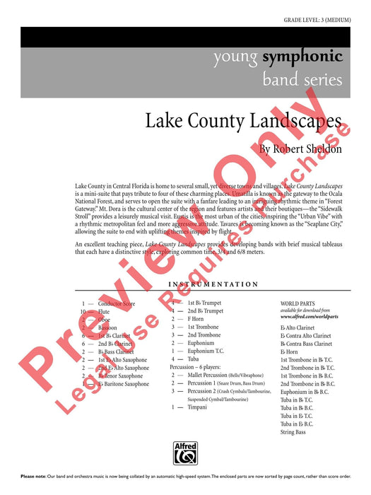 Lake County Landscapes 總譜 | 小雅音樂 Hsiaoya Music