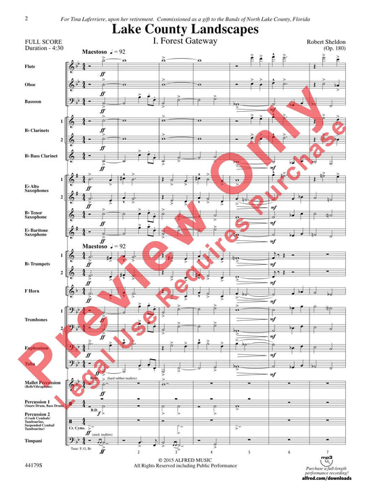 Lake County Landscapes 總譜 | 小雅音樂 Hsiaoya Music