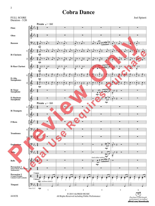 Cobra Dance 舞曲 總譜 | 小雅音樂 Hsiaoya Music