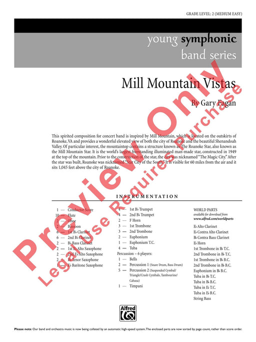 Mill Mountain Vistas 總譜 | 小雅音樂 Hsiaoya Music