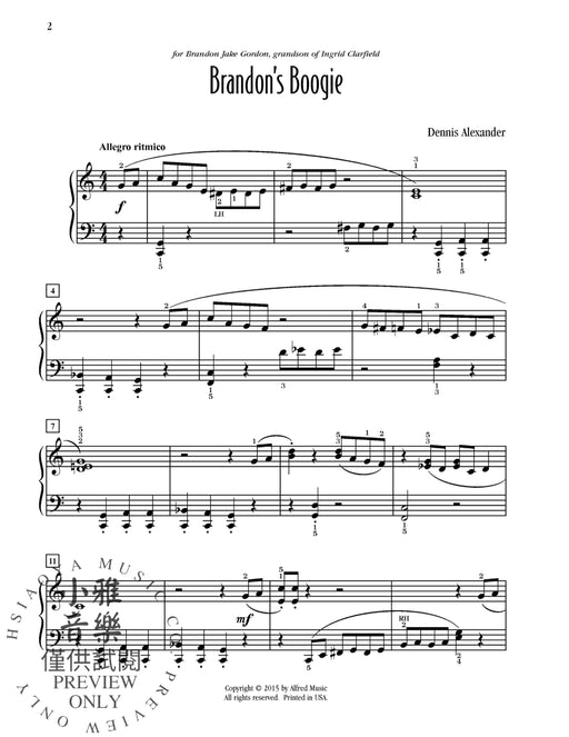 Brandon's Boogie | 小雅音樂 Hsiaoya Music