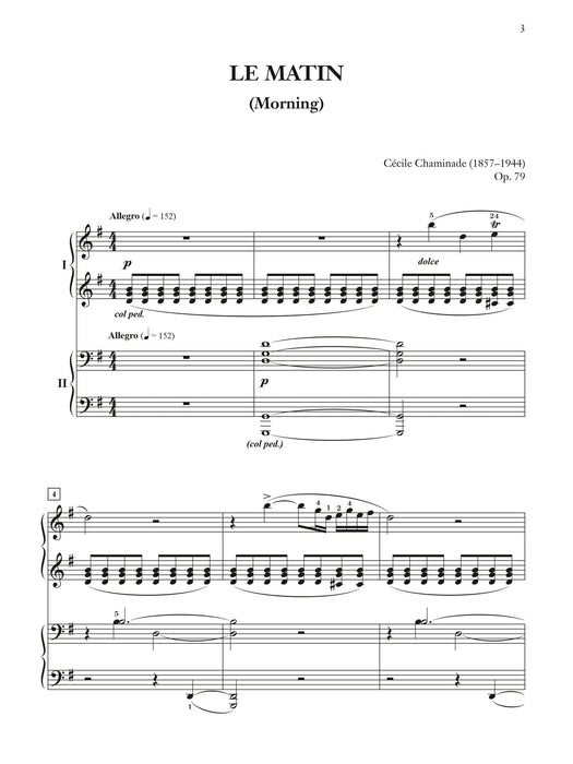 Chaminade: Le matin and Le soir (Morning and Evening), Opus 79 作品 | 小雅音樂 Hsiaoya Music