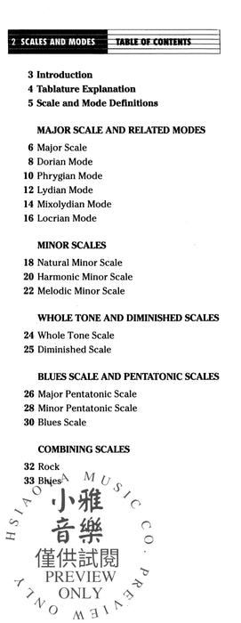Scales & Modes for Guitar 吉他 | 小雅音樂 Hsiaoya Music