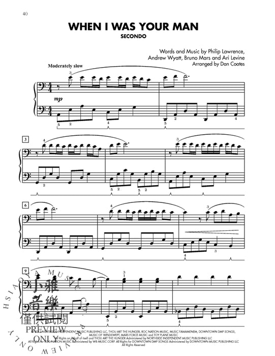 Current Hits for Two, Book 3 6 Graded Duets for Late Intermediate Pianists 二重奏 | 小雅音樂 Hsiaoya Music