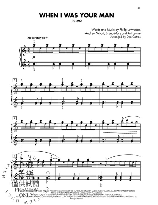 Current Hits for Two, Book 3 6 Graded Duets for Late Intermediate Pianists 二重奏 | 小雅音樂 Hsiaoya Music