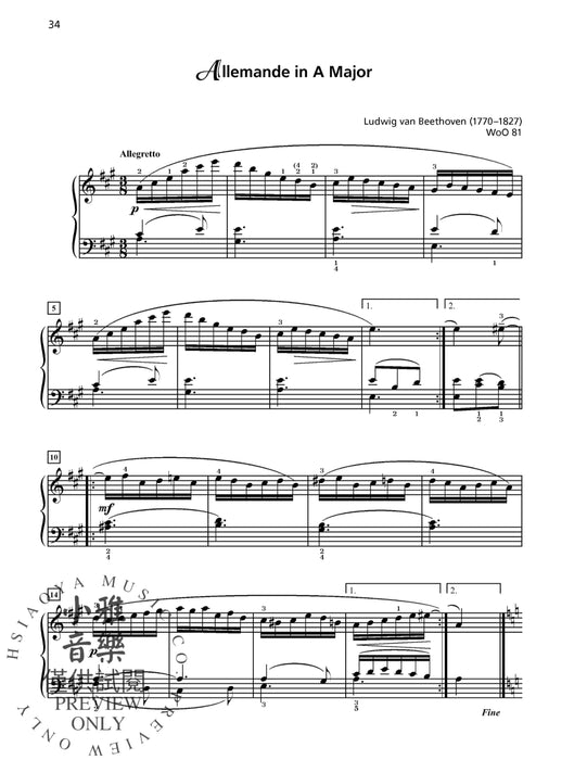 Classics for Students: Bach, Mozart & Beethoven, Book 2 Standard Repertoire for the Developing Pianist | 小雅音樂 Hsiaoya Music