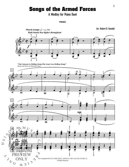 Songs of the Armed Forces A Medley for Piano Duet 組合曲 四手聯彈 | 小雅音樂 Hsiaoya Music
