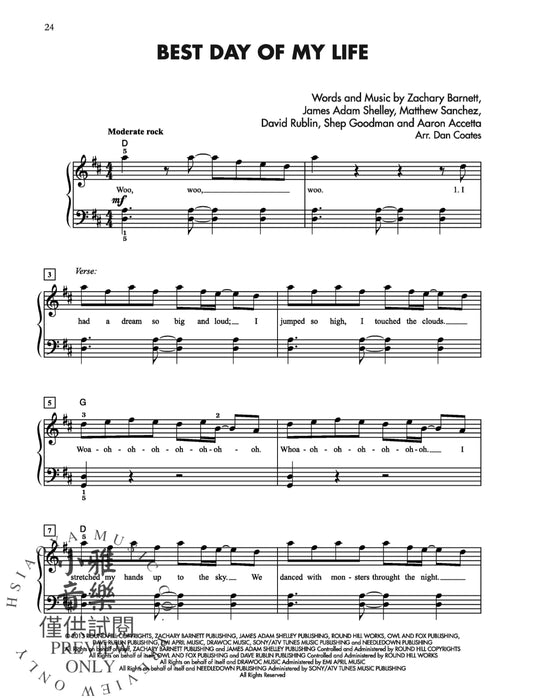 Greatest Hits: The 2000s for Piano 40 Modern Pop Favorites 鋼琴 | 小雅音樂 Hsiaoya Music