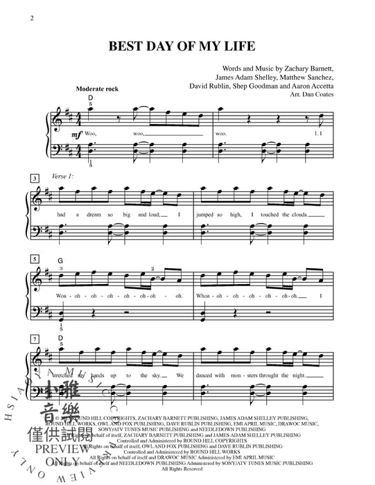 4 Pop Hits: Issue 1 Everything Is Awesome * Best Day of My Life * Everything I Didn't Say * Clouds | 小雅音樂 Hsiaoya Music