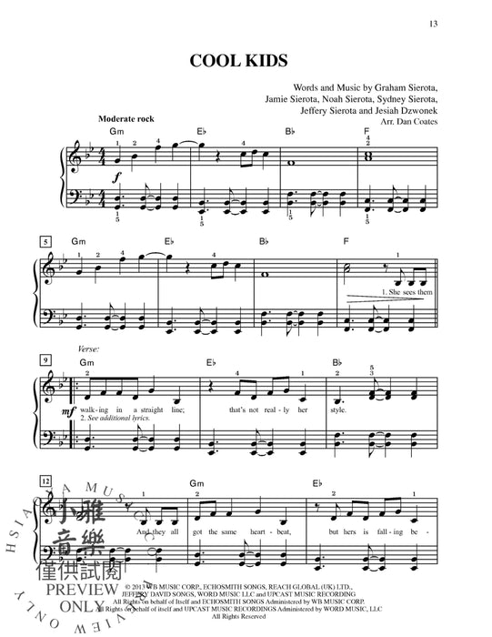 4 Pop Hits: Issue 2 All About That Bass * Cool Kids * Ain't It Fun * Dangerous | 小雅音樂 Hsiaoya Music