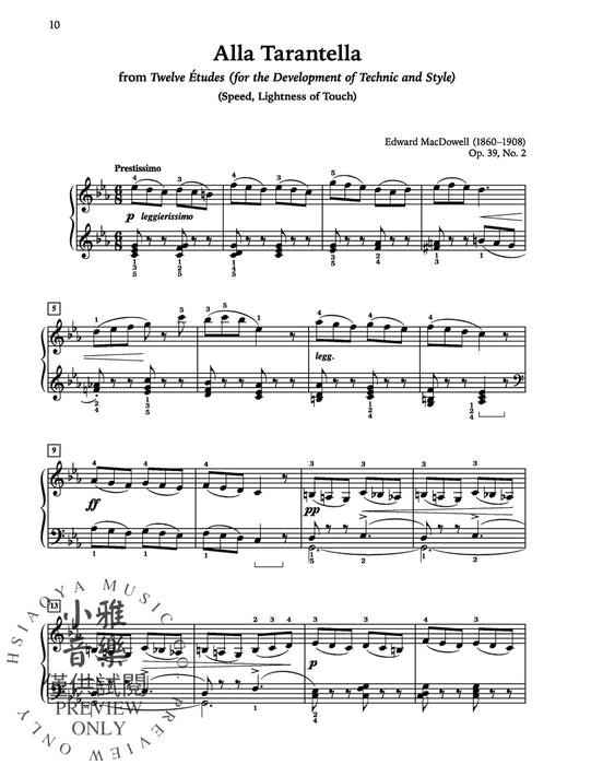 Classics for the Advancing Pianist: Edward MacDowell, Book 1 Intermediate to Late Intermediate Repertoire 麥克道爾 | 小雅音樂 Hsiaoya Music