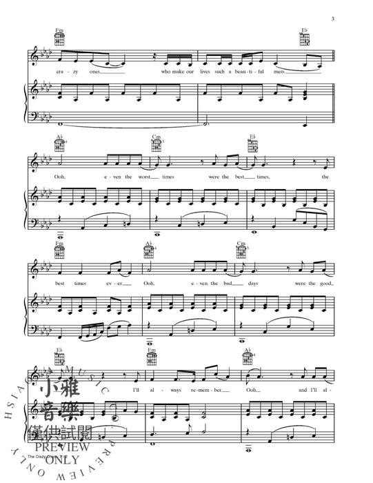 The Crazy Ones (from Miss You Already) | 小雅音樂 Hsiaoya Music