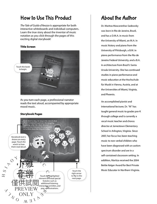 The Tale of Guido d'Arezzo An Interactive Storybook About the Inventor of Music Notation | 小雅音樂 Hsiaoya Music