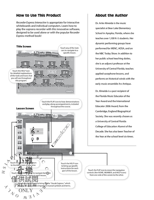 Recorder Express Interactive Soprano Recorder Method for Classroom or Individual Use | 小雅音樂 Hsiaoya Music