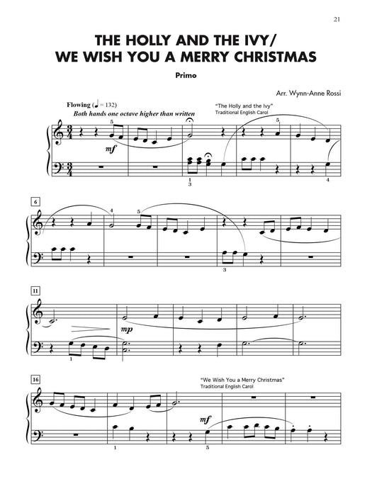 Christmas Medleys for Two, Book 1 4 Graded Duets for Late Elementary Pianists 組合曲 二重奏 | 小雅音樂 Hsiaoya Music