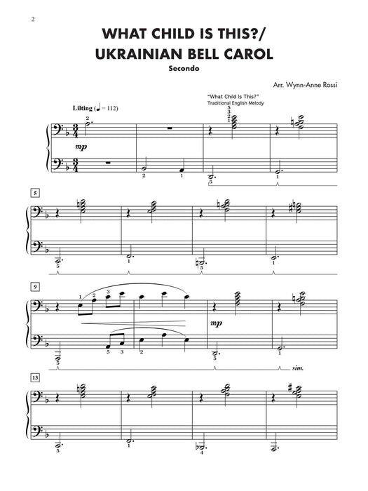 Christmas Medleys for Two, Book 3 4 Graded Duets for Intermediate Pianists 組合曲 二重奏 | 小雅音樂 Hsiaoya Music