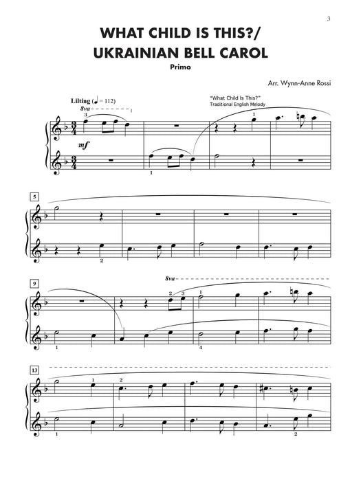 Christmas Medleys for Two, Book 3 4 Graded Duets for Intermediate Pianists 組合曲 二重奏 | 小雅音樂 Hsiaoya Music