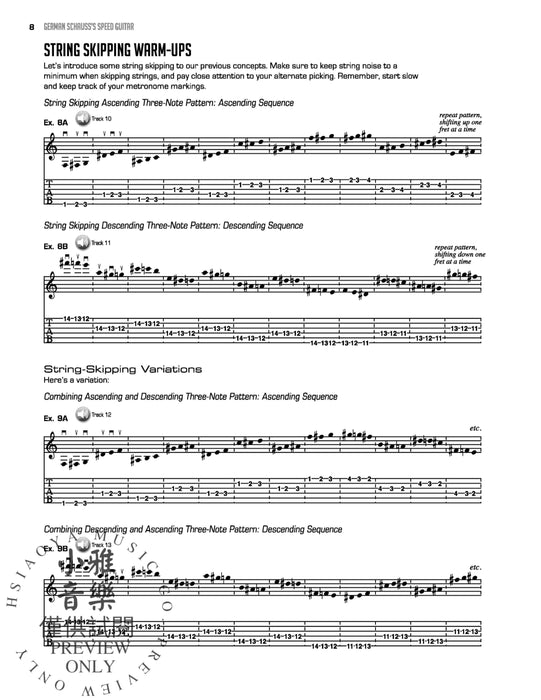 German Schauss's Speed Guitar Learn Lightning Fast Alternate Picking and Coordination 吉他 | 小雅音樂 Hsiaoya Music